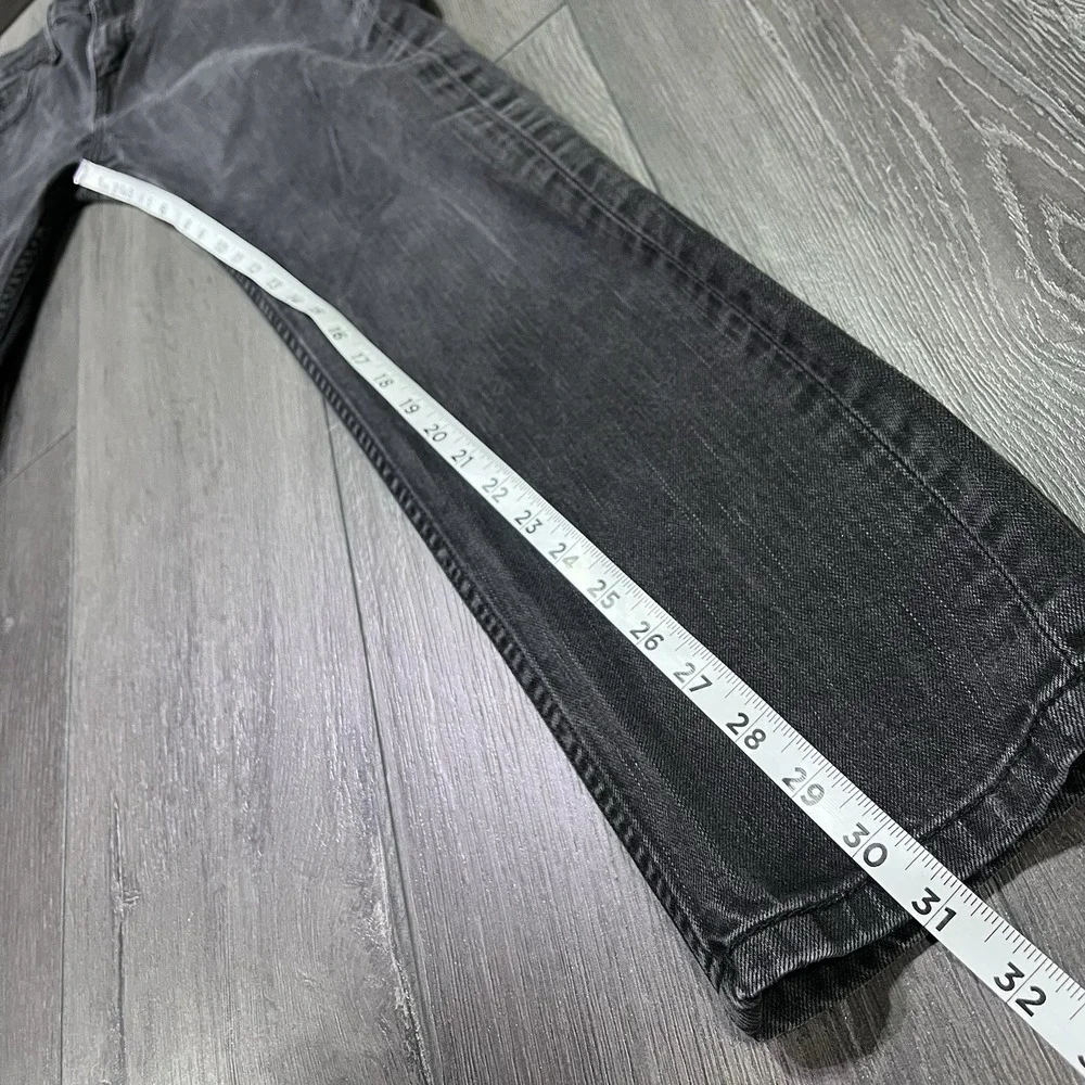 Levis Jeans Mens 30x31 Charcoal‎ Black Dark Wash  Denim Grunge Punk Metal 508